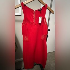 Red Express Cut Out Dress